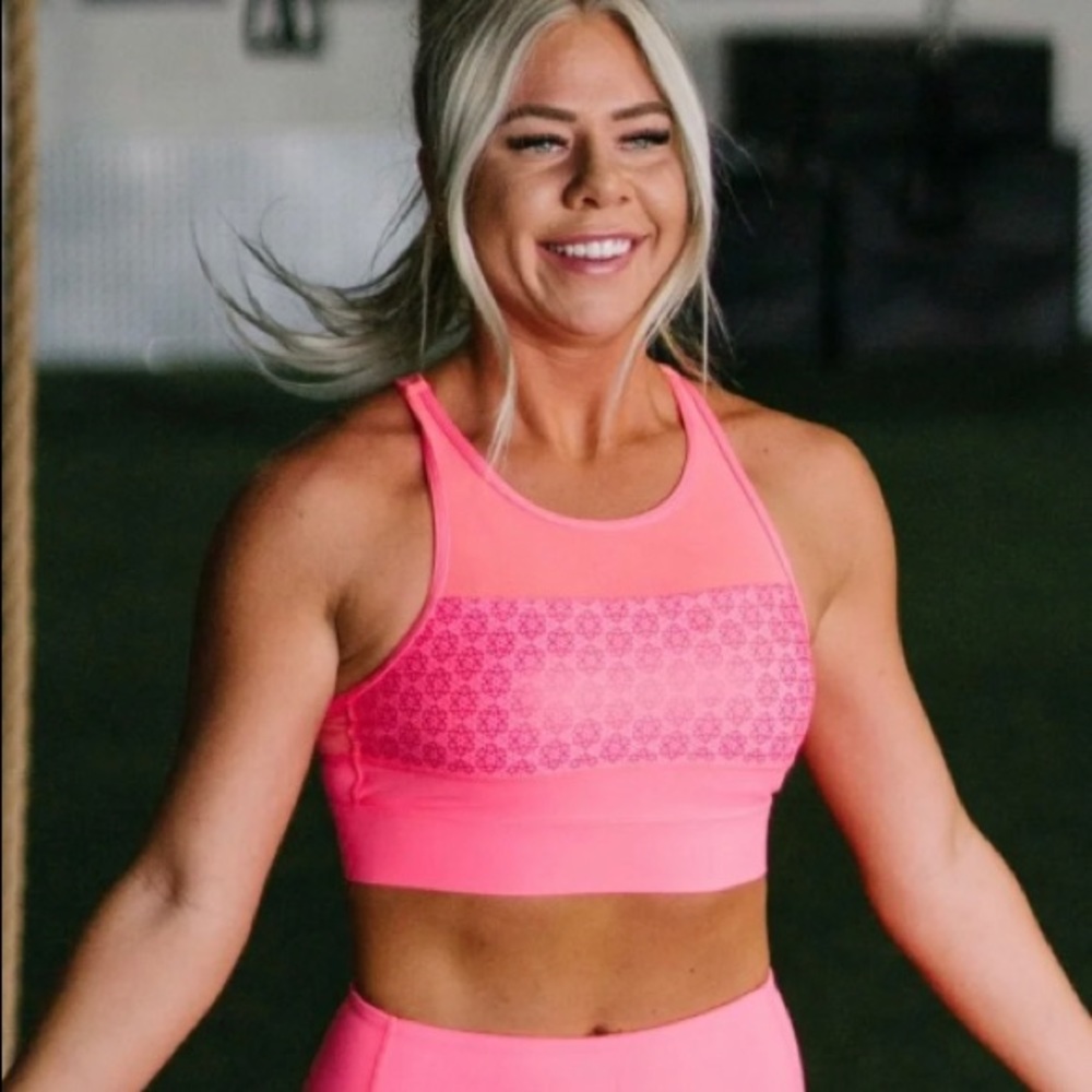 Zyia All Star Bra Neon Coral Size XXL